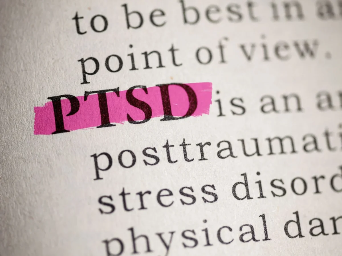 Acronym PTSD highlighted
