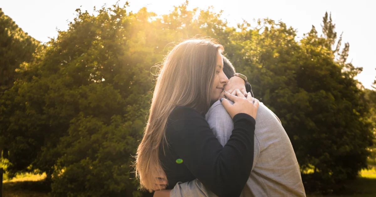 Couple doing a Spring check-in with their relationship